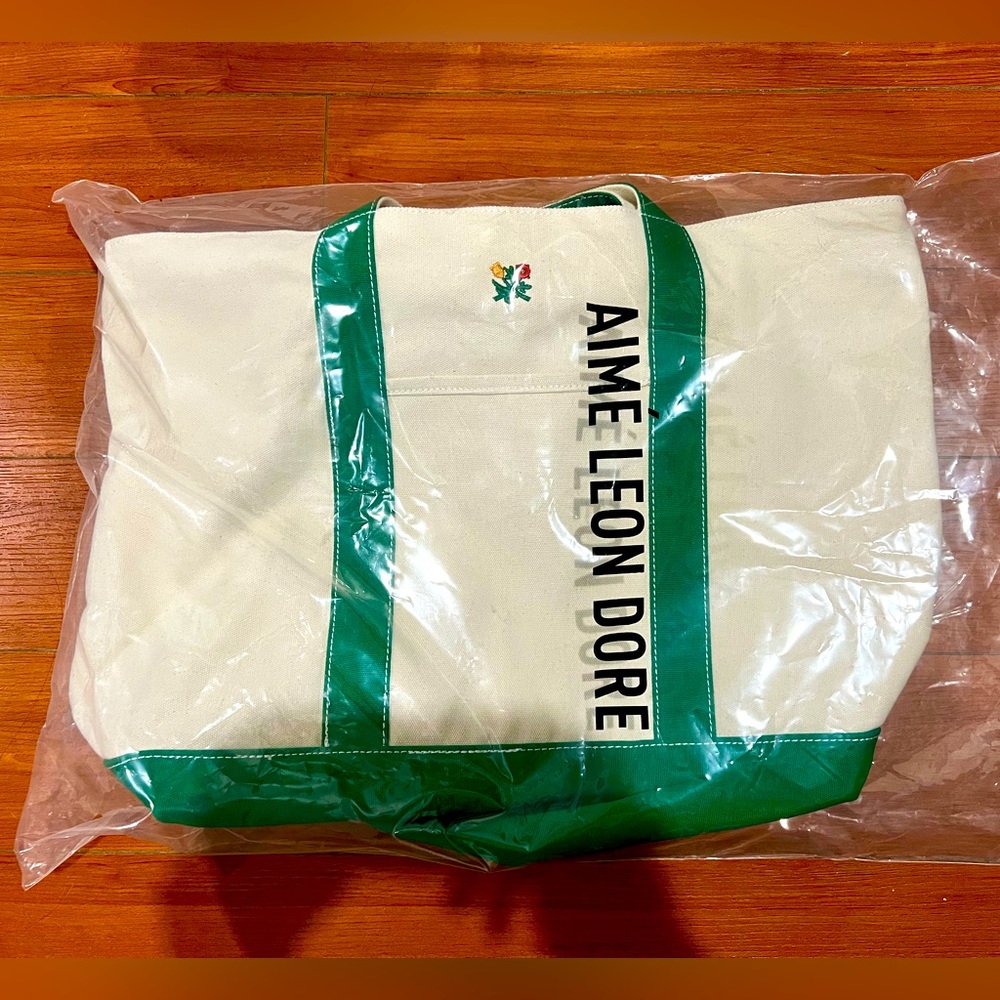 AIMÉ LEON DORE Crest Contrast Tote Bag